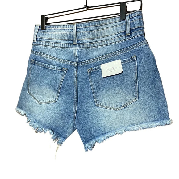 NWT KanCan High Rise Triple Button Shorts Size 28 - Picture 5 of 8
